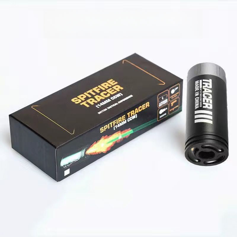 Metal Spitfire Flash Silencer-Tracer for Glow-in-the-Dark Bullet Shooting