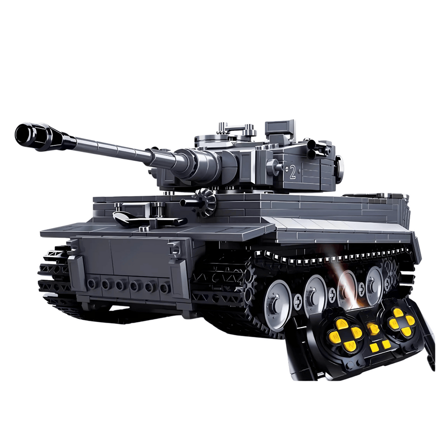 WWII RC Tiger Tank Military Building Block Model
