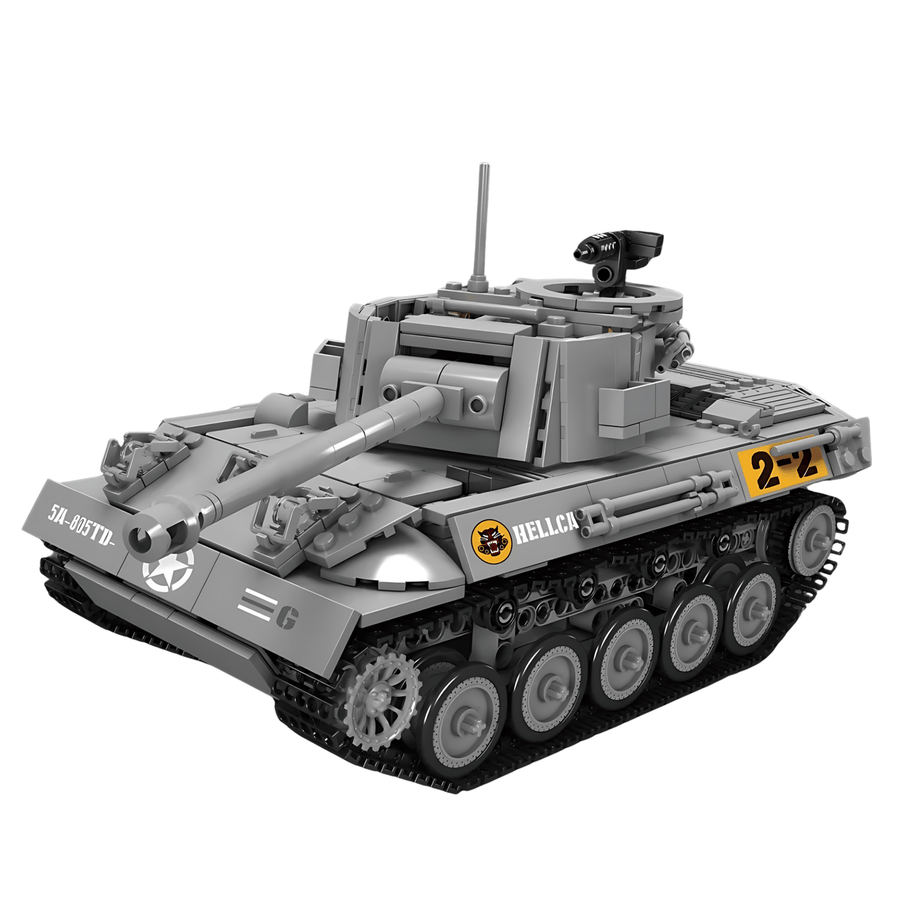 M18 "Hellcat" Remote Control Tank Military Building Blocks
