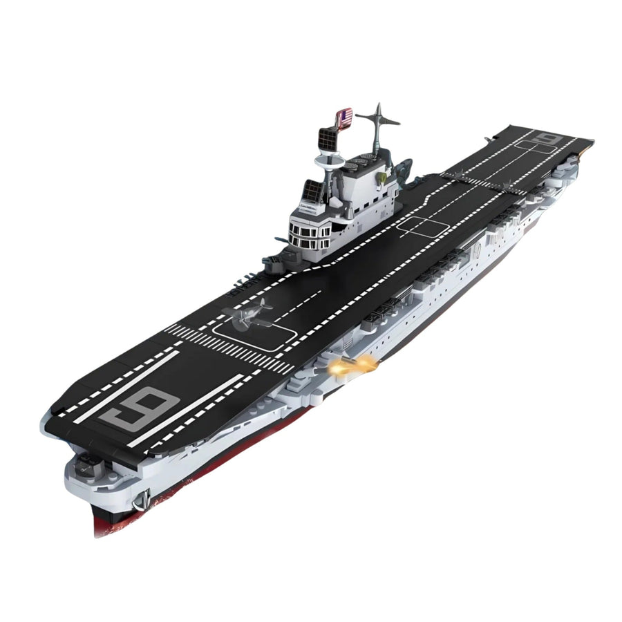WWII USS CV-6 Enterprise Large Building Blocks Model