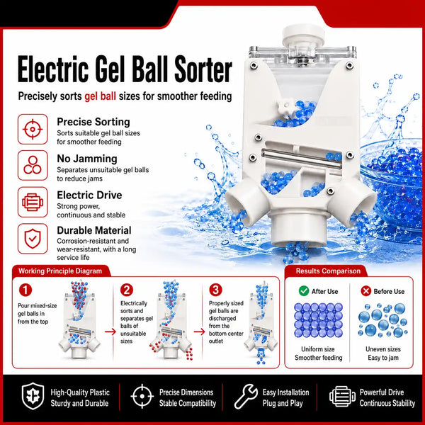 Gel Balls Electric Auto Sifter 3D Printed With Smart Chip