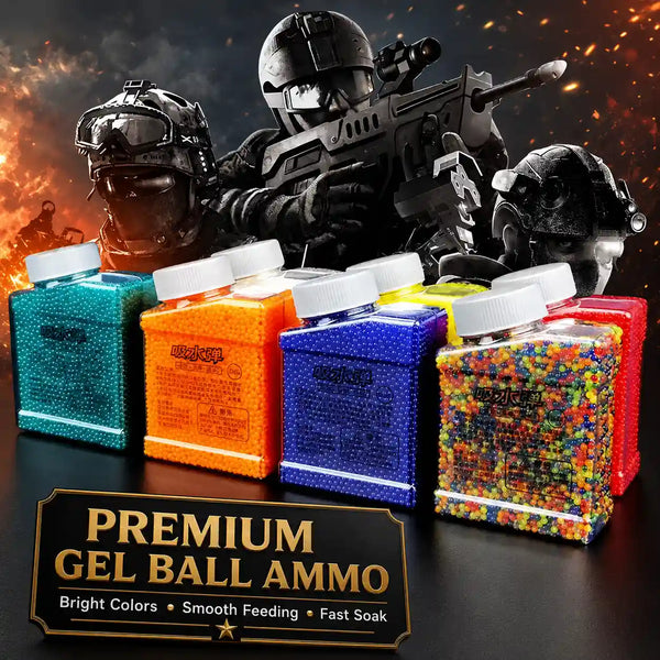60,000 Gel Balls With Collapsible 600ml Gel Ball Quick-Loading Bottle