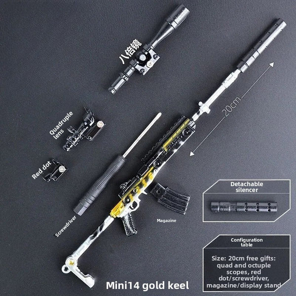 Mini14/98K/MK14/M16A4/SKS/VSS/QBU Metal Toy Model