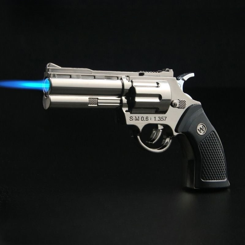 Windproof Inflatable Revolver Lighter