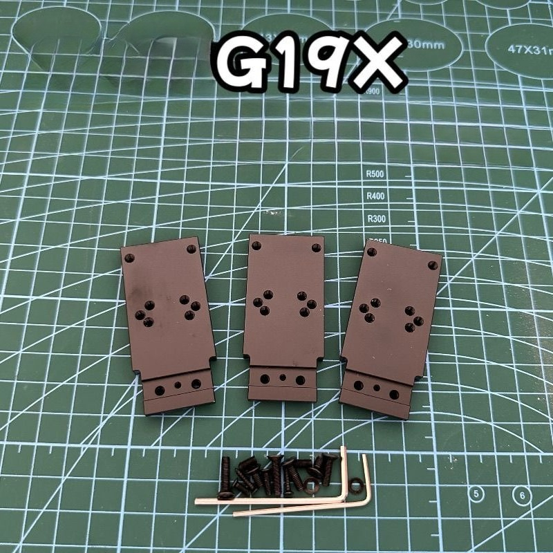 Modulo Cube G19X Aluminum Alloy RMR Base Adapter Plate