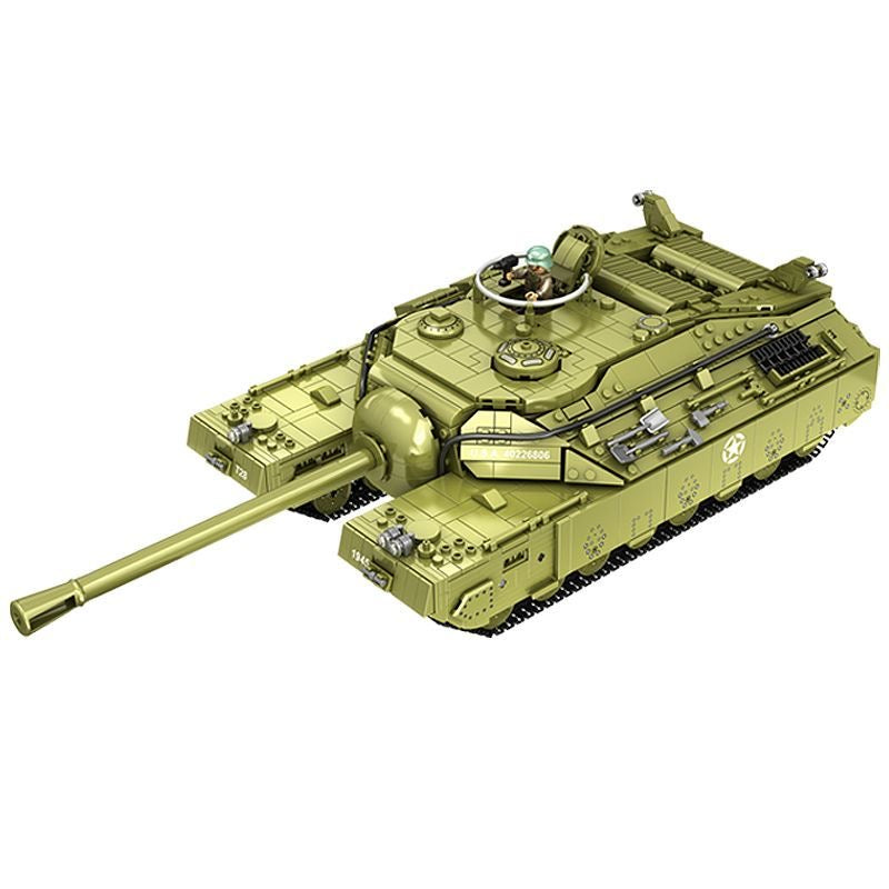 WWII T28 Heavy Tank Building Block Model Kit