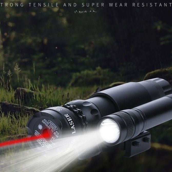 Red And Green Laser Flashlight Combo Sight