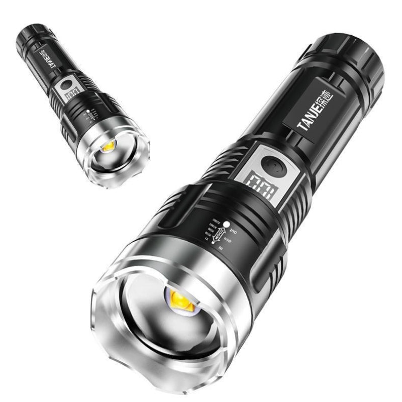 LED Outdoor Long-Range High-Intensity Portable Flashlight