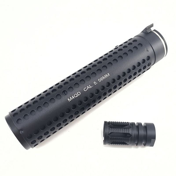 M4QD Honeycomb Quick-Release Metal Silencer for Toy Blaster
