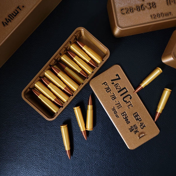 Soviet 7.62mm Bullet Model Toy 20 Rounds