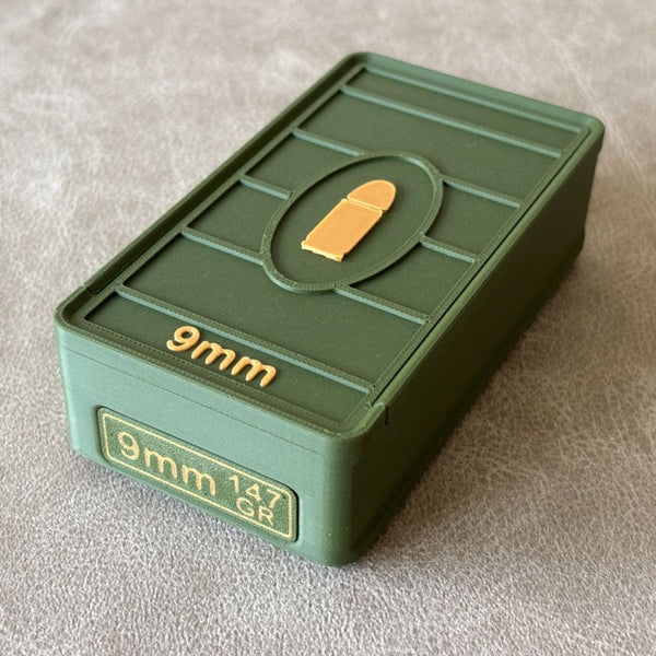 3D Printed 9mm Bullet Sliding Storage Box