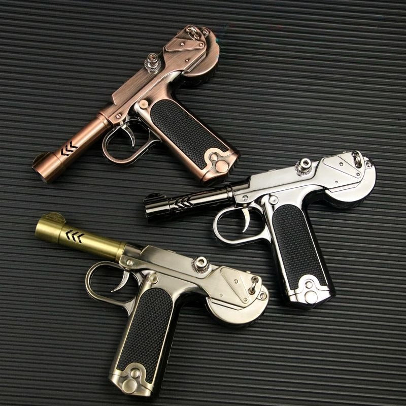 Metal Direct-Fire Blue Flame Windproof Lighter