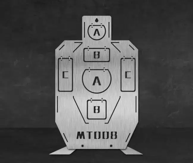 MT008 Stainless Steel IDPA Target