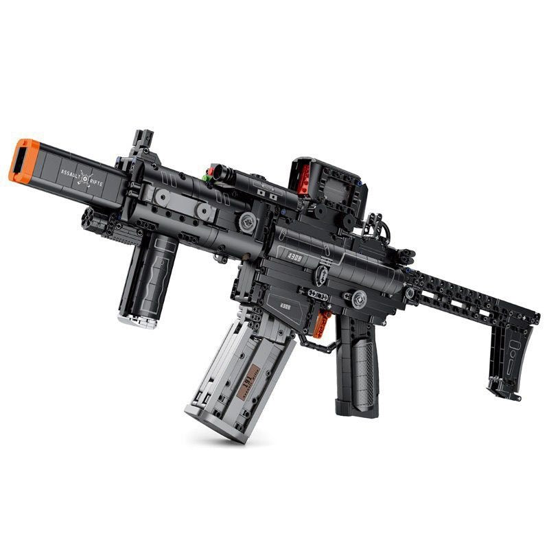 MCX Building Block Toy Gun with Firing Mechanism